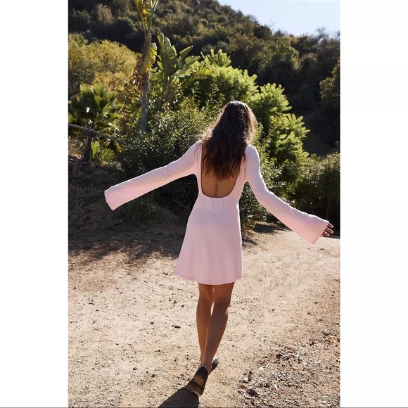 Free People Rosalia Long-Sleeve Low-Back Mini Dress - Picture 2 of 10